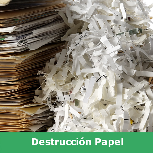 destruccion papel